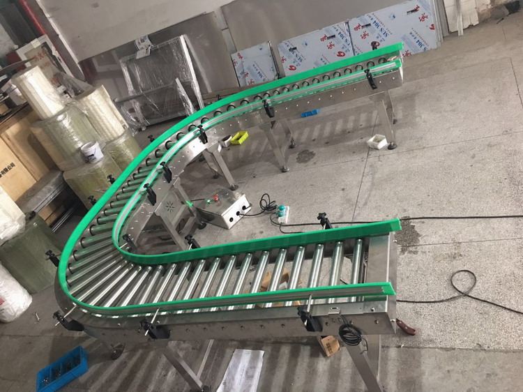 定做轉彎滾筒輸送機，非標尺寸轉彎滾筒輸送機