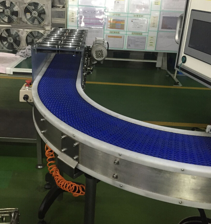轉彎鏈網輸送機 轉彎網帶輸送機
